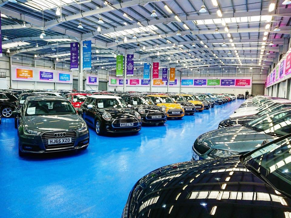SW Car Superstore — Showroom hanging banners