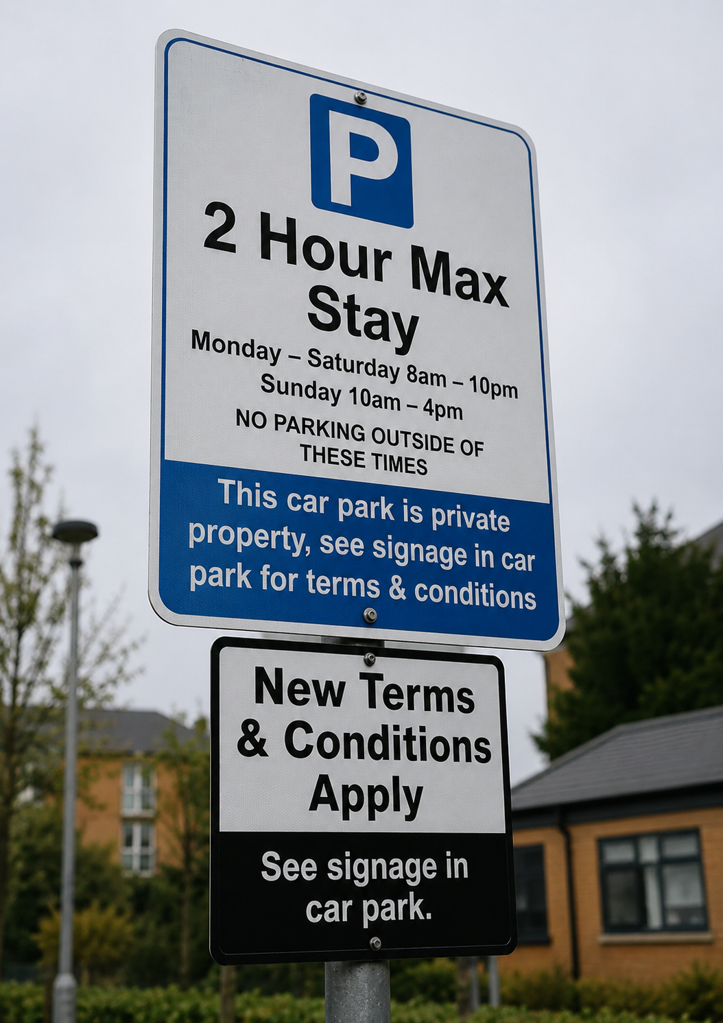 Private Parking Code of Practice Signage